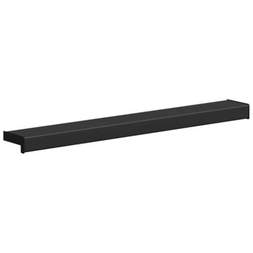 Перваз за прозорец Черен с дървесен фибър 80 x 15 x 4,5 см ПВЦ