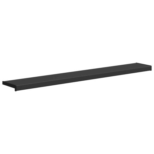 Перваз за прозорец Черен с дървесен фибър 140 x 20 x 4,5 см ПВЦ