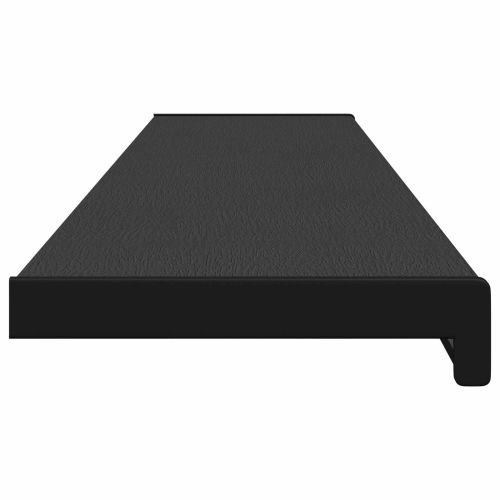 Перваз за прозорец Черен с дървесен фибър 140 x 20 x 4,5 см ПВЦ