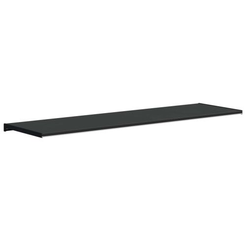 Перваз за прозорец Черен с дървесен фибър 140 x 45 x 4,5 см ПВЦ