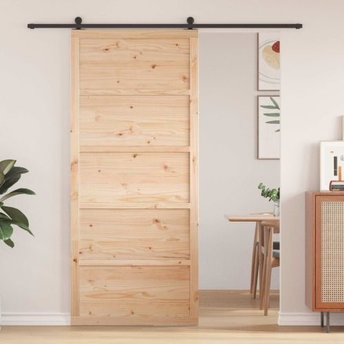 Врата за плевня Натурално 100 x 2,5 x 208 см