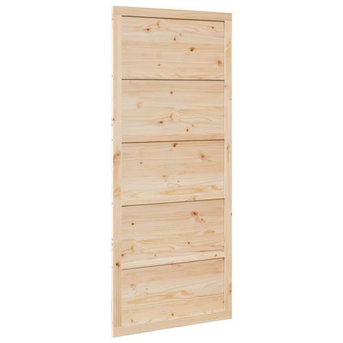 Врата за плевня Натурално 100 x 2,5 x 208 см