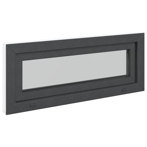 Прозорец за мазе RISOR 110 x 40 cm PVC и стъкло Антрацит