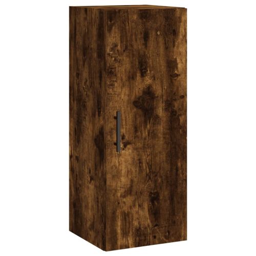 Стенен шкаф опушен дъб 34,5x34x90 см