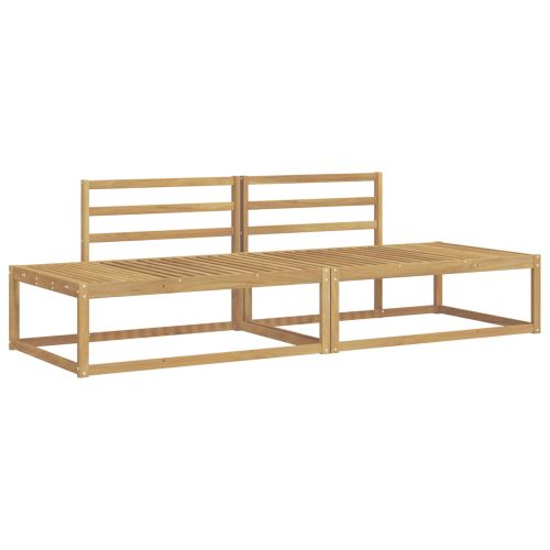 Комплект дивани за открито Бяло 230,5 x 83 x 73 см