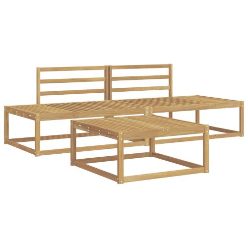 Комплект дивани за открито Бяло 79 x 79 x 37 см