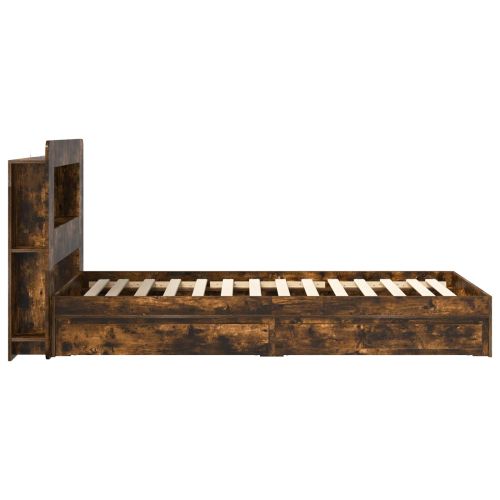 Леглово рамо с хранилище с чекмедже Опушен дъб 90 x 190 cm