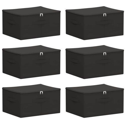 Кутия за съхранение 6 pcs Антрацит 43 x 34 x 23 см