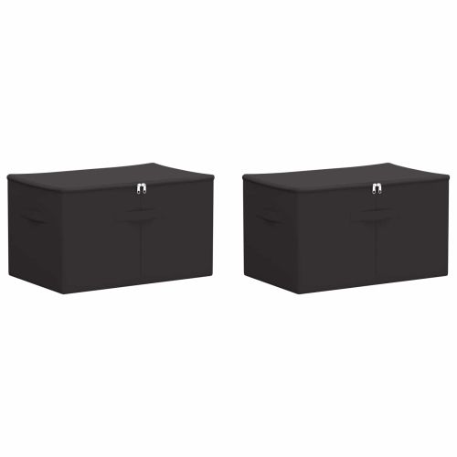 Кутия за съхранение 2 pcs Антрацит 55 х 35 х 32 см