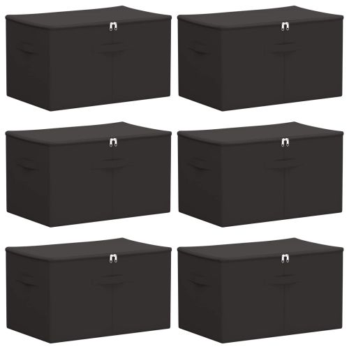 Кутия за съхранение 6 pcs Антрацит 55 х 35 х 32 см
