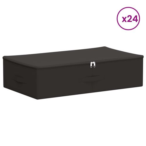 Кутия за съхранение 24 pcs Антрацит 70 x 40 x 18 см