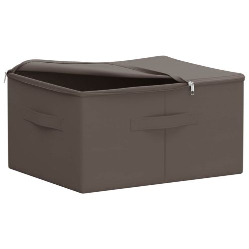 Кутия за съхранение 6 pcs Сиво 50 x 30 x 25 cm Нетъкан текстил