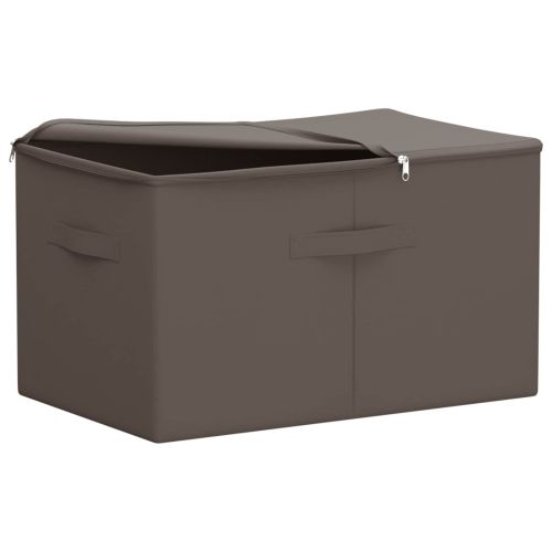 Кутия за съхранение 2 pcs Сиво 60 х 43 х 35 см Нетъкан текстил