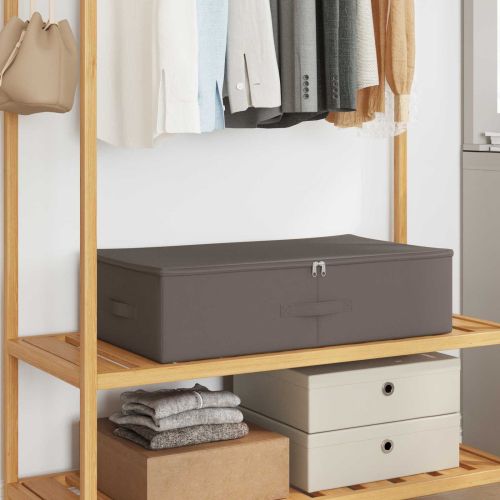 Кутия за съхранение 6 pcs Сиво 70 x 40 x 18 см Нетъкан текстил