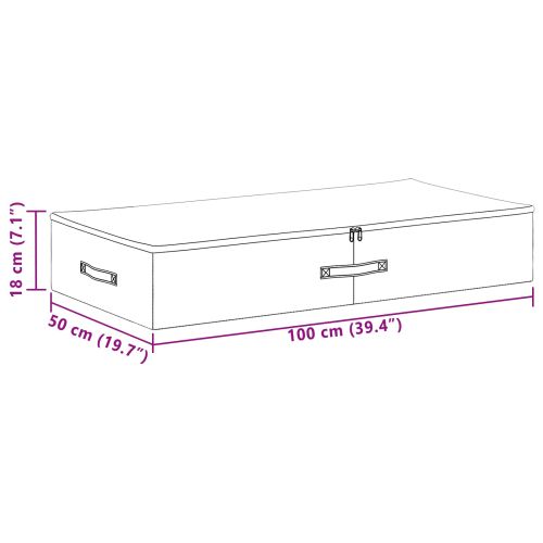 Кутия за съхранение 24 бр. Нетъкан текстил 100 x 50 x 18 см