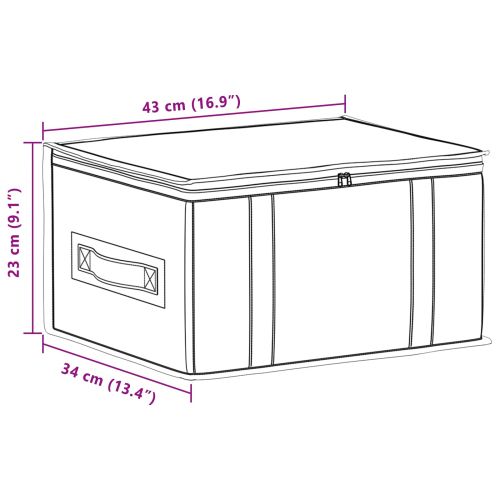 Кутия за съхранение с прозрачна горна част 6 pcs Антрацит