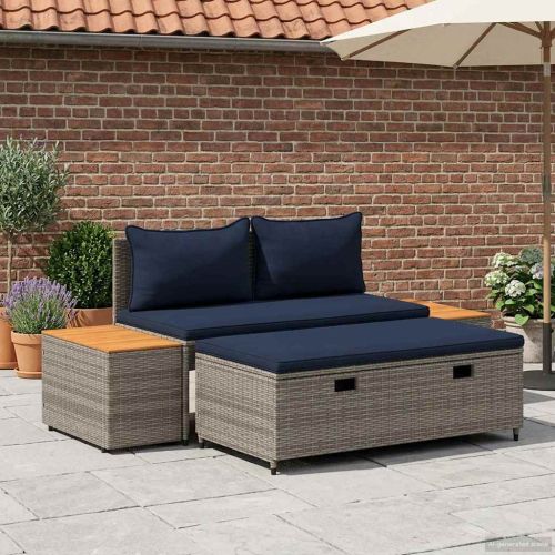 Комплект дивани за открито 4-Брой места 4 pcs 55 x 30 x 39 см