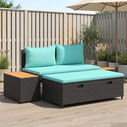 Комплект дивани за открито 4-Брой места 4 pcs 55 x 30 x 39 см