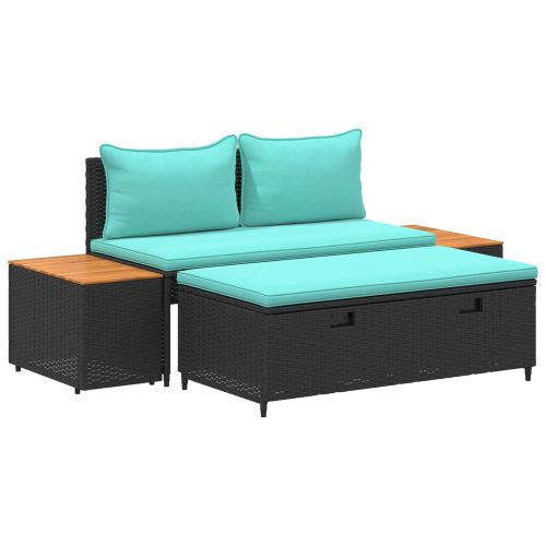 Комплект дивани за открито 4-Брой места 4 pcs 55 x 30 x 39 см