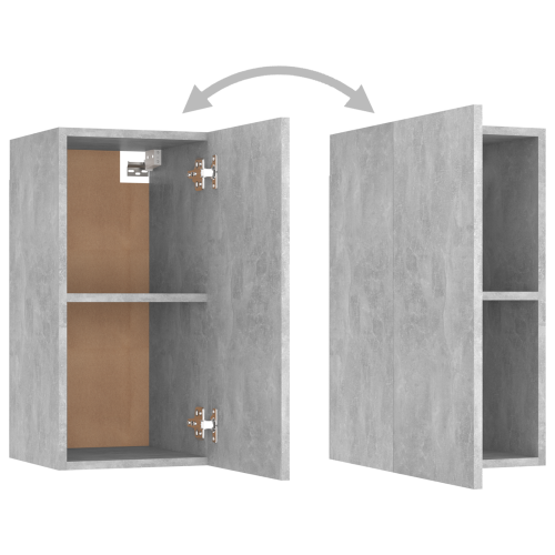 | Wall TV Cabinet | 2 pcs Бетонно сиво 30.5 x 30 x 60 см