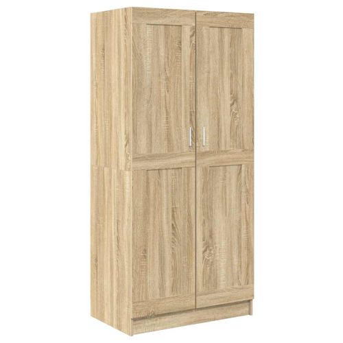 Гардероб, дъб сонома, 82,5x51,5x180 см, инженерно дърво