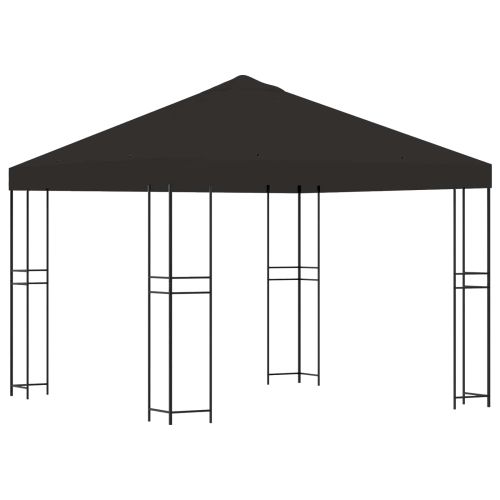 Шатра 3 x 3 m Антрацит Полиестер и стомана 190 gsm