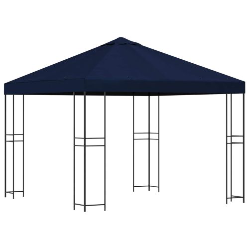 Шатра 3 x 3 m Синьо Полиестер и стомана 190 gsm