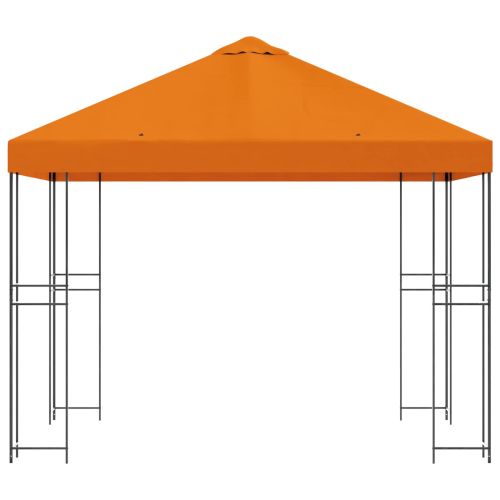 Шатра 3 x 3 m Оранжево Полиестер и стомана 190 gsm