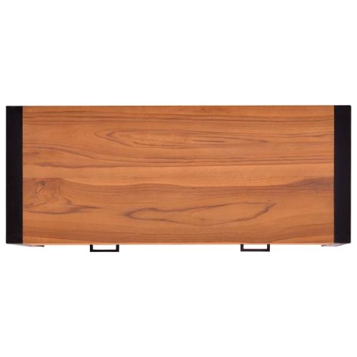 Бюро с 2 чекмеджета, 100x40x75 см, тиково дърво