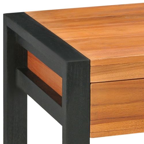 Бюро с 2 чекмеджета, 100x40x75 см, тиково дърво