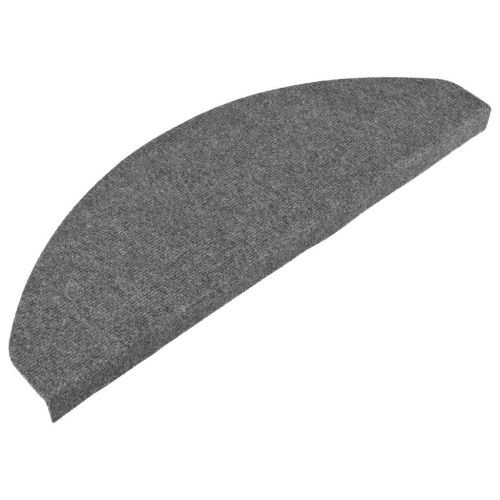 Самозалепващи стелки за стъпала, 15 бр, 65x22,5x3,5 см, сиви