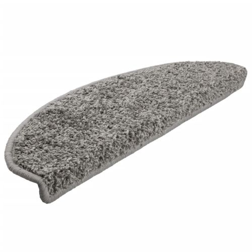 Изтривалки за стълби, 10 бр., 65x21x4 см, сиви, полукръгли, големи