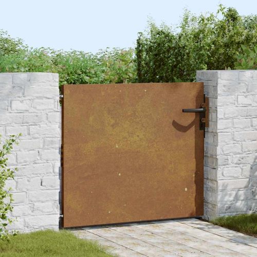 Градинска порта 85x75 см, кортенова стомана