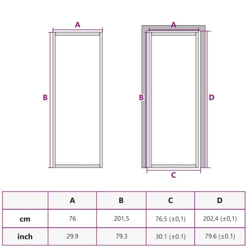 Интериорна врата черна 76x201,5 см закалено стъкло и алуминий