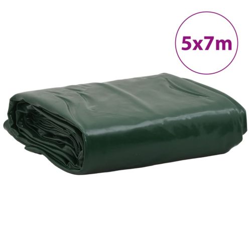 Брезент зелен 5x7 м 650 г/м²