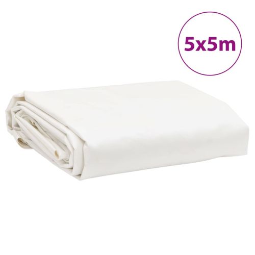 Брезент бял 5x5 м 650 г/м²