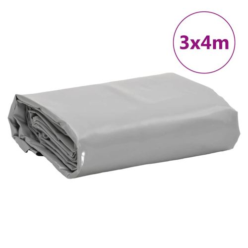 Брезент сив 3x4 м 650 г/м²