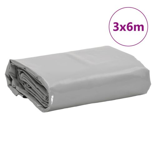 Брезент сив 3x6 м 650 г/м²