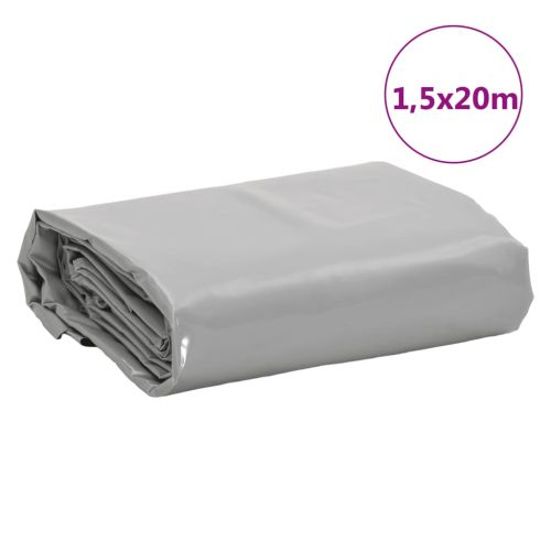 Брезент сив 1,5x20 м 650 г/м²