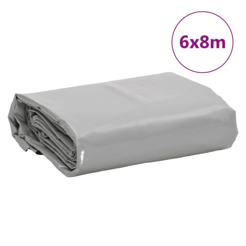 Брезент сив 6x8 м 650 г/м²
