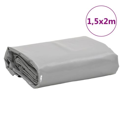 Брезент сив 1,5x2 м 650 г/м²