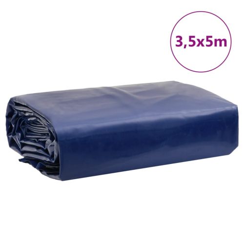 Брезент син 3,5x5 м 650 г/м²