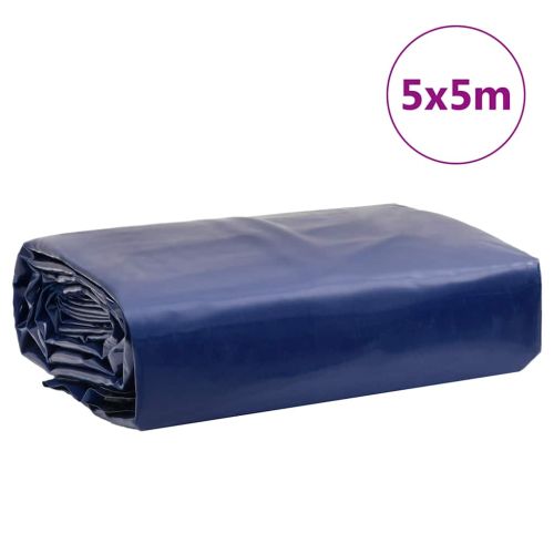 Брезент син 5x5 м 650 г/м²