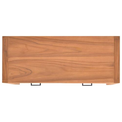 Бюро с 2 чекмеджета, 100x40x75 см, тиково дърво