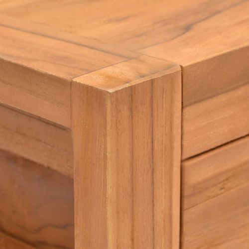 Бюро с 2 чекмеджета, 100x40x75 см, тиково дърво