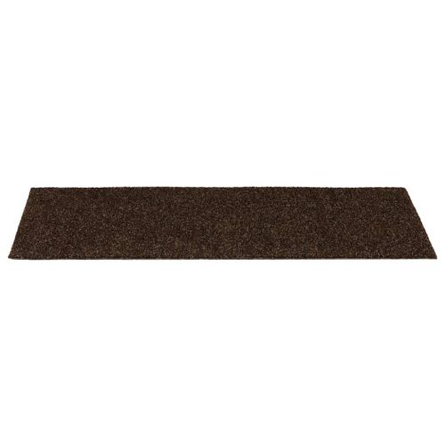 Изтривалки за стълби, самозалепващи се, 15 бр., 60x25 см, кафяви, правоъгълни