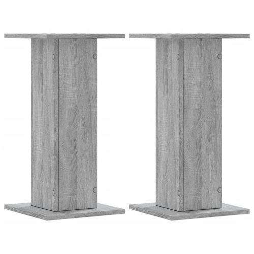 Стойки за растения 2 бр сив сонома 30x30x60 см инженерно дърво