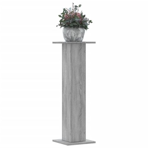 Стойки за растения 2 бр сив сонома 30x30x95 см инженерно дърво
