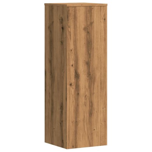 Стойки за растения 2 бр дъб артизан 33x33x100см инженерно дърво
