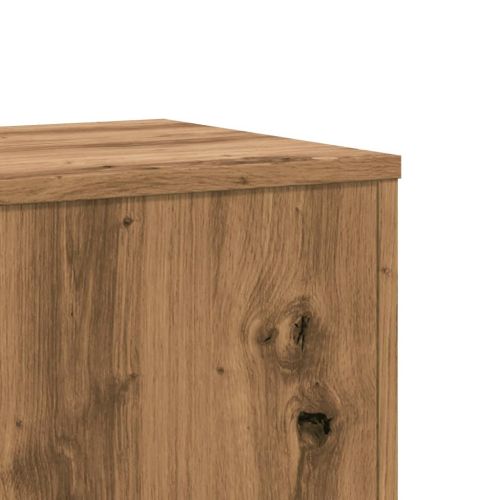 Стойки за растения 2 бр дъб артизан 33x33x100см инженерно дърво